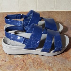 Vionic Roma Wedge Sling Back Sandal - Blue - Womens Size 8